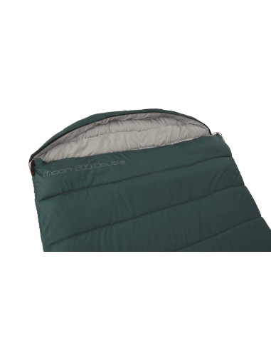 Easy Camp | Moon 200 Double | Sleeping Bag | 220 x 150 cm | 2 way open - auto lock, L-shape | Teal