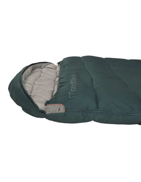Easy Camp | Moon 200 Double | Sleeping Bag | 220 x 150 cm | 2 way open - auto lock, L-shape | Teal