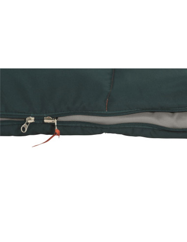 Easy Camp | Moon 200 Double | Sleeping Bag | 220 x 150 cm | 2 way open - auto lock, L-shape | Teal