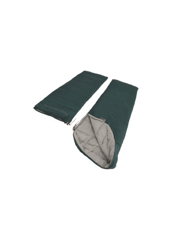 Easy Camp | Moon 200 Double | Sleeping Bag | 220 x 150 cm | 2 way open - auto lock, L-shape | Teal