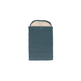 Outwell Camper Lux Double Blue | Sleeping Bag | 235 x 150 cm | Temperature -16 to 5 C | Both Side Zipper