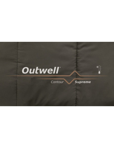 Outwell | Contour Supreme | Sleeping Bag | 220 x 85 cm | -20/13 C | Left Zipper