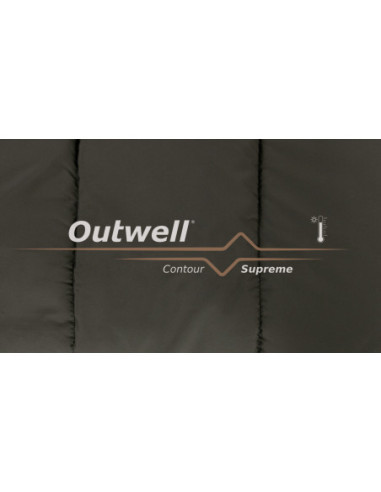 Outwell | Contour Supreme | Sleeping Bag | 220 x 85 cm | -20/13 C | Left Zipper