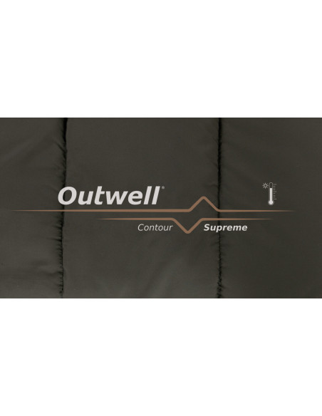 Outwell | Contour Supreme | Sleeping Bag | 220 x 85 cm | -20/13 C | Left Zipper