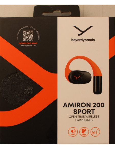 SALE OUT. Beyerdynamic AMIRON 200 Open TWS earphones with charging case and USB cable, Sport Sample DEMO | Beyerdynamic DEMO | 