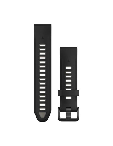 Garmin QuickFit 20mm Silikoninės laikrodžių apyrankės, Juoda/pilka
