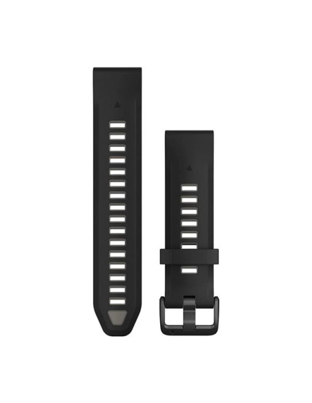 Garmin QuickFit 20mm Silikoninės laikrodžių apyrankės, Juoda/pilka