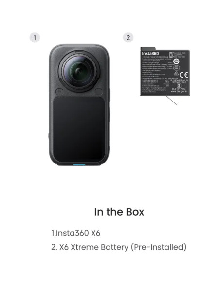 Insta360 X6 Standard Bundle su Xtreme Battery