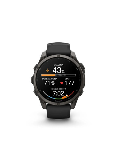 Garmin fēnix 9 47 mm Carbon Grey DLC Titanium laikrodis