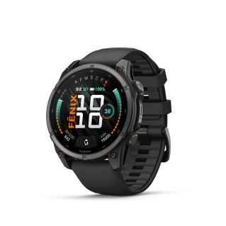 Garmin fēnix 9 010-04762-11 su juodu silikoniniu dirželiu