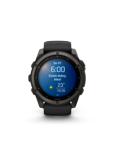 Garmin fēnix 9 su safyro stiklu ir titaniniu rėmeliu