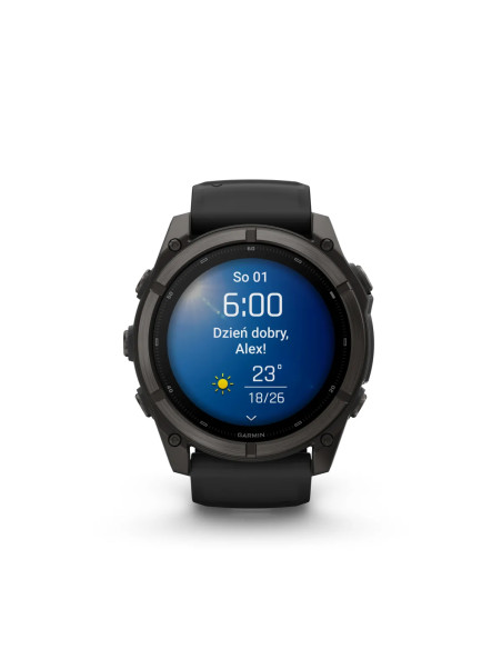 Garmin fēnix 9 su safyro stiklu ir titaniniu rėmeliu