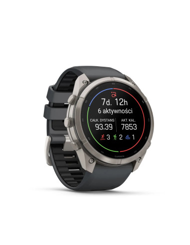Garmin fēnix 9 Pro 010-04337-21 su Graphite Black silikoniniu dirželiu