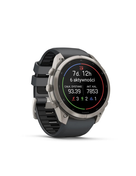 Garmin fēnix 9 Pro 010-04337-21 su Graphite Black silikoniniu dirželiu