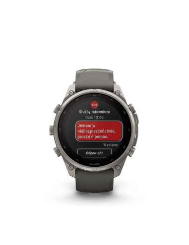 Garmin fēnix 9 Pro Solar 47 mm Titanium Pebble Grey