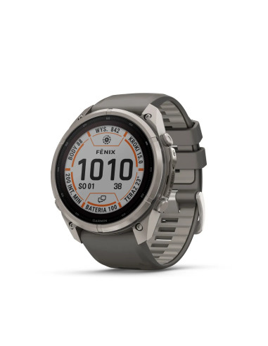 Garmin fēnix 9 Pro Solar 51 mm inReach Titanium laikrodis