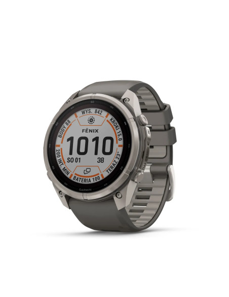 Garmin fēnix 9 Pro Solar 51 mm inReach Titanium laikrodis