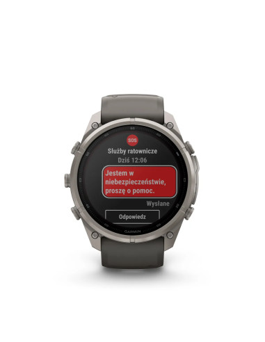 Garmin fēnix 9 Pro Solar su integruotu LED žibintuvėliu