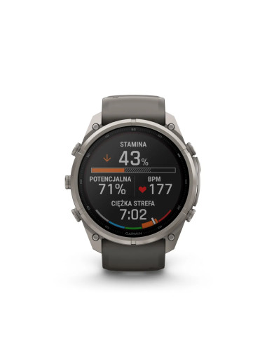 Garmin fēnix 9 Pro Solar 51 mm Titanium Pebble Grey