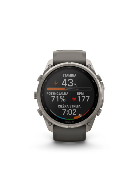 Garmin fēnix 9 Pro Solar 51 mm Titanium Pebble Grey