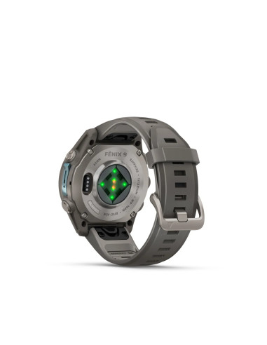 Garmin fēnix 9 Titanium Pebble Gray multisporto laikrodis