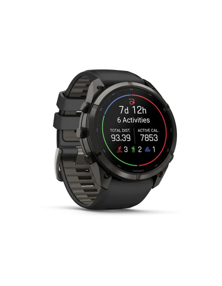 Garmin fēnix 9 Pro 010-04337-16 su juodu Pebble Grey dirželiu