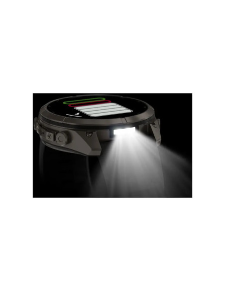 Garmin fēnix 9 Pro su Graphite Black silikoniniu dirželiu