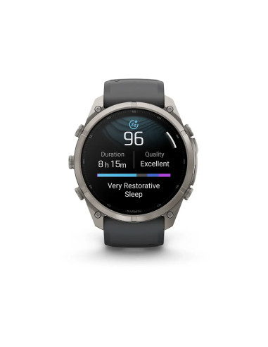 Garmin fēnix 9 Pro su Graphite Black silikoniniu dirželiu