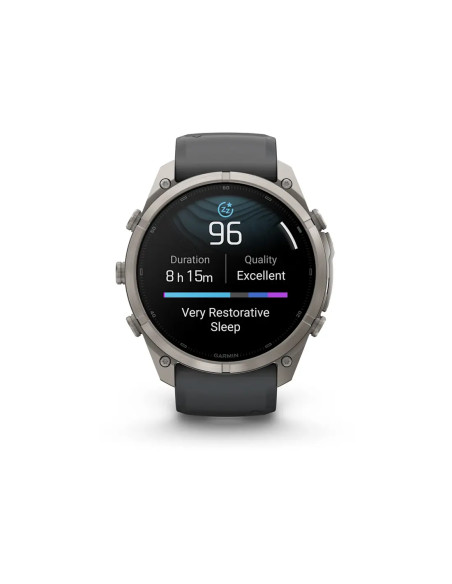 Garmin fēnix 9 Pro su Graphite Black silikoniniu dirželiu