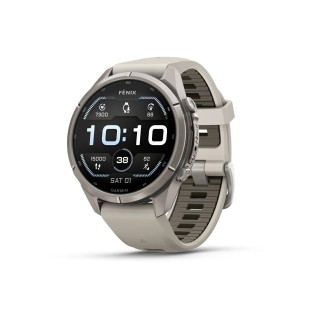 Garmin fēnix 9 Pro 43 mm Titanium Fog Grey Dark Sandstone laikrodis