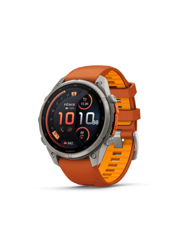 Garmin fēnix 9 Pro 47 mm inReach Titanium Autumn Orange laikrodis