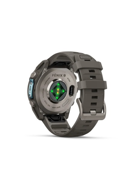 Garmin fēnix 9 Titanium Pebble Gray multisporto laikrodis