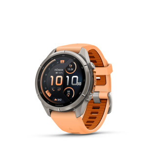 Garmin fēnix 9 Pro 43 mm inReach Titanium Shell Pink Autumn Orange laikrodis