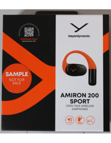 SALE OUT. Beyerdynamic AMIRON 200 Open TWS earphones with charging case and USB cable, Sport Sample DEMO | Beyerdynamic DEMO | 