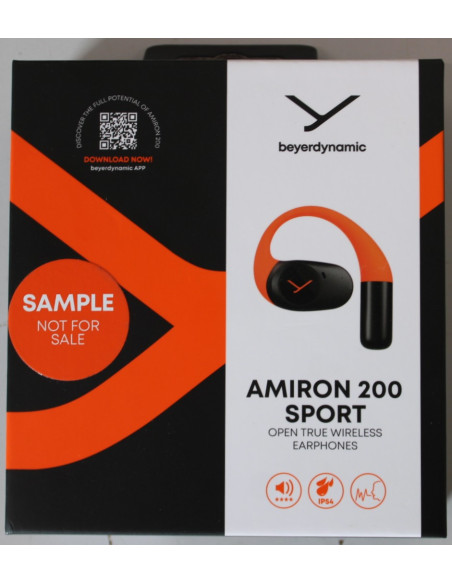 SALE OUT. Beyerdynamic AMIRON 200 Open TWS earphones with charging case and USB cable, Sport Sample DEMO | Beyerdynamic DEMO | 