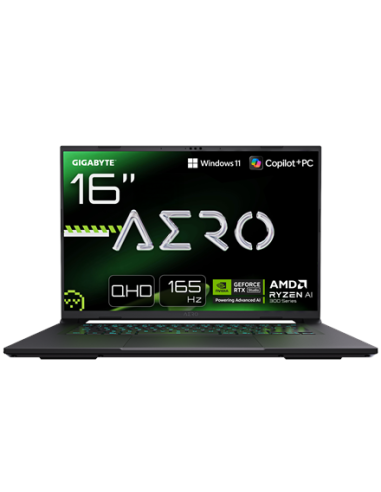 Gigabyte AERO X16 Gaming 1VH | Space Gray | 16 " | IPS | WQXGA | IPS pixels | 165 Hz | Anti-glare | AMD Ryzen Al 7 | 350 | 16 G