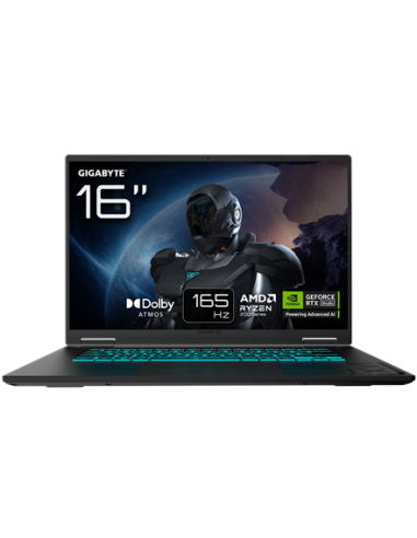 Gigabyte A16 GAMING 3VHK3EEC93SH | Black Steel | 16 " | IPS | QHD+ | 2560 x 1600 pixels | 165 Hz | AMD Ryzen 7 | 260 | 16 GB | 