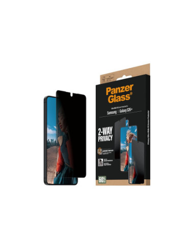PanzerGlass 2-Way Privacy Screen Protector Samsung New Galaxy S26 Plus | Ultra-Wide Fit w. EasyAligner | PanzerGlass