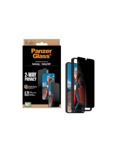 PanzerGlass 2-Way Privacy Screen Protector Samsung New Galaxy S26 Plus | Ultra-Wide Fit w. EasyAligner | PanzerGlass