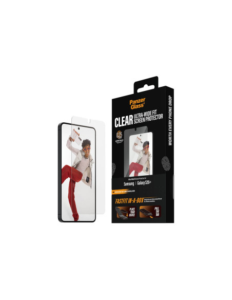 PanzerGlass Screen Protector Samsung New Galaxy S26 Plus | Ultra-Wide Fit w. FASTFIT IN-A-BOX | PanzerGlass