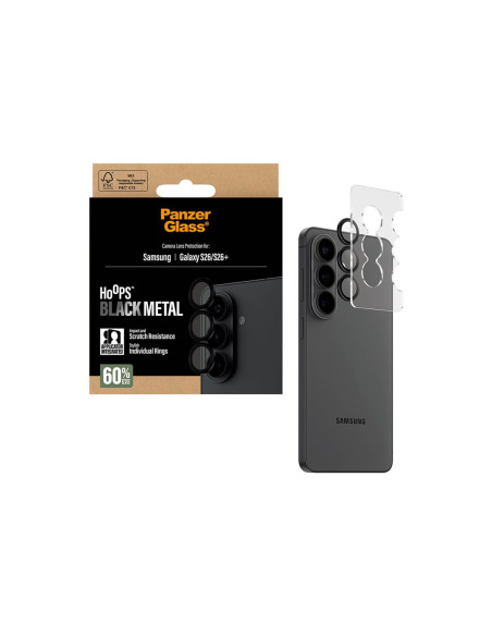 PanzerGlass Hoops Camera Lens Protector Black Samsung New Galaxy S26 | S26 Plus | PanzerGlass