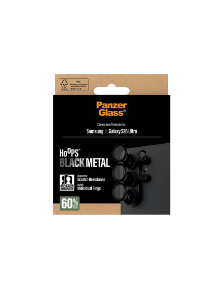 PanzerGlass Hoops Camera Lens Protector Black Samsung New Galaxy S26 Ultra | PanzerGlass