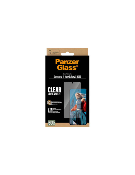 PanzerGlass Screen Protector Samsung New Galaxy S26 | Ultra-Wide Fit w. EasyAligner | PanzerGlass