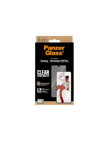 PanzerGlass Screen Protector Samsung New Galaxy S26 Plus | Ultra-Wide Fit w. EasyAligner | PanzerGlass