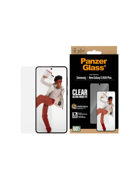PanzerGlass Screen Protector Samsung New Galaxy S26 Plus | Ultra-Wide Fit w. EasyAligner | PanzerGlass