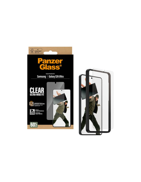 PanzerGlass Screen Protector Samsung New Galaxy S26 Ultra | Ultra-Wide Fit w. EasyAligner | PanzerGlass