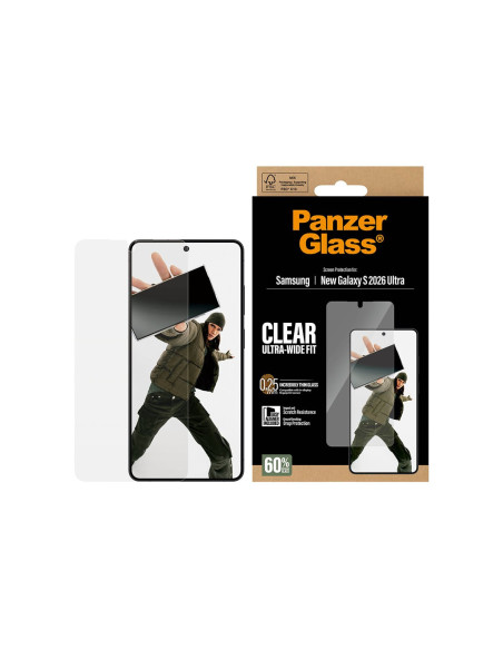 PanzerGlass Screen Protector Samsung New Galaxy S26 Ultra | Ultra-Wide Fit w. EasyAligner | PanzerGlass