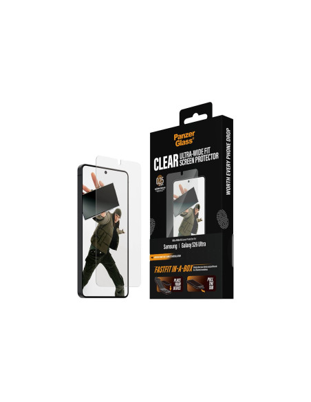PanzerGlass Screen Protector Samsung New Galaxy S26 Ultra | Ultra-Wide Fit w. FASTFIT IN-A-BOX | PanzerGlass