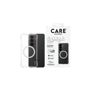 CARE by PanzerGlass Samba Case Transparent w. White Qi Samsung New Galaxy S26 | PanzerGlass