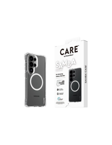 CARE by PanzerGlass Samba Case Transparent w. White Qi Samsung New Galaxy S26 Ultra | PanzerGlass